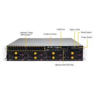SuperStorage SSG-2029P-ACR24H 2U Dual Socket Intel C622 Rackmount Server for