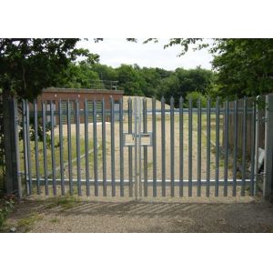 180cm Double Leaf Sliding Gate , 6m Length Galvanised Security Fencing