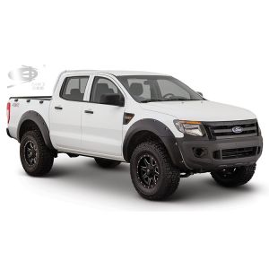 8cm Matte Black Front And Rear Fender Flares Pocket Style For D-MAX 2012-2019