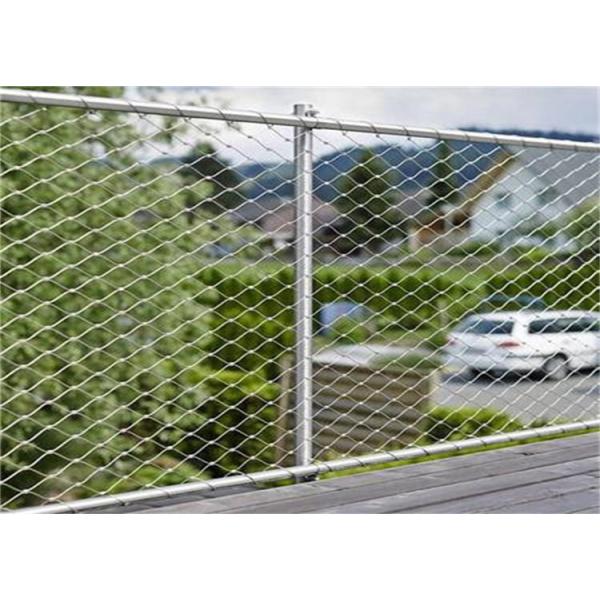 Stainless Steel 316 Wire Rope Mesh 75mm For Protection Net Plant Climbing Net