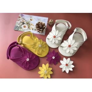 EU 19-22 12.5CM Soekidy Flower Sandals First Layer Of Cowhide