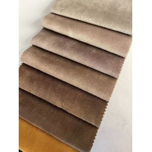 Embossed Holland Velvet Fabric Chenille Shrink Resistant For Wildely Use