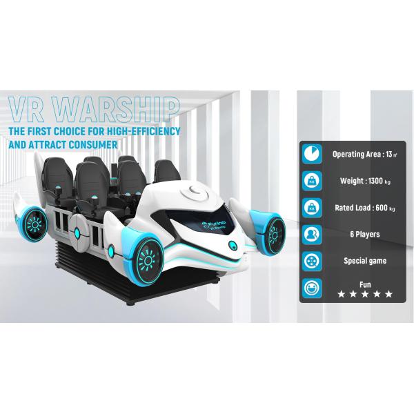 9D VR 6 seats VR warship cinema simulator movie player machine VR Motion Platform