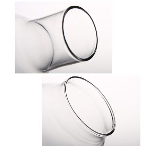 Custom Logo Clear Borosilicate Glass Candlestick