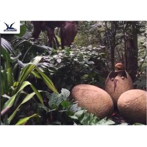 Animatronic Giant Dinosaur Eggs Models For Jurassic Park Decoration 5 Meters