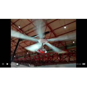 380V/220V Warehouse Ceiling Fans 15 Years Long Life Span 56r / Min Revolving