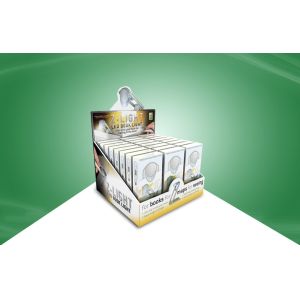 Book Light Black Cardboard Countertop Displays With Dividers Recyclable OEM ODM