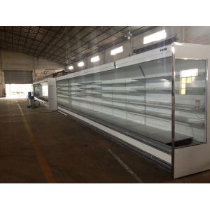 Customize Adjustable Multideck Open Chiller , Beverage Drinks Coolers For Store