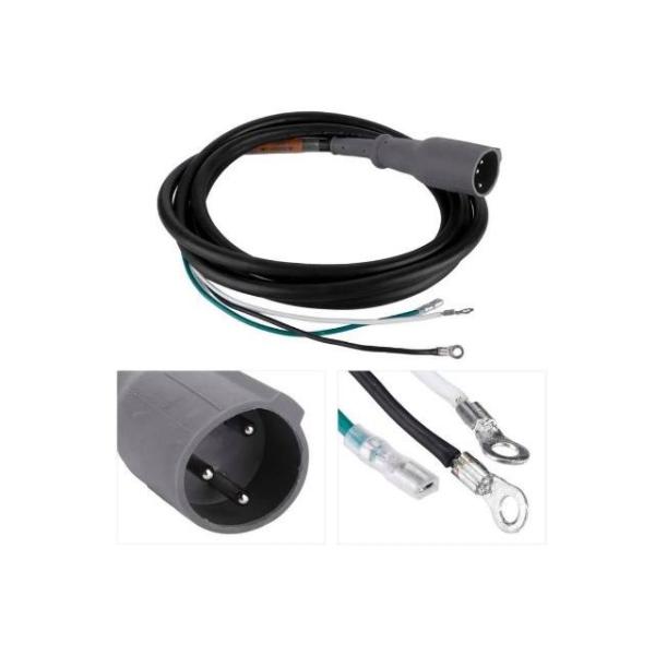 Quality 3Pin Interface 48V Club Car Charger Plug With Wire 3.3 Meters Length wholesale