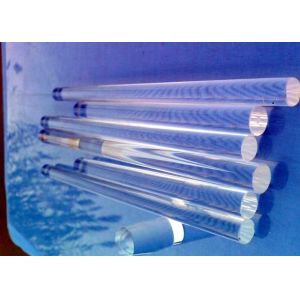 Custom Clear Fused Quartz Glass Light Guide Rod High Corrosion Resistance
