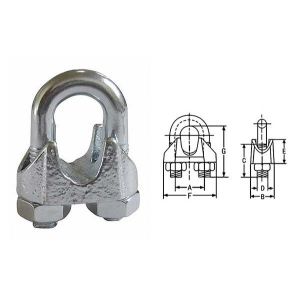 JTR01-C01 Din741 Galv Malleable Wire Rope Clips for Hoist Accessories with Simple and Practical Design