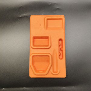 China Factory Direct Supply: Orange Pulp Molding Base for Razors - Embedded Type