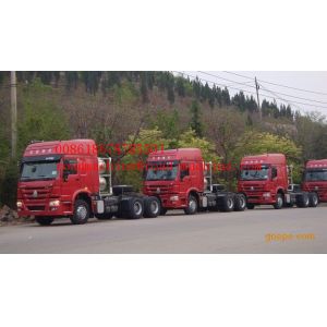 ZZ4257N3237CZ Prime Mover Truck Sinotruck Howo 6 x 2 Tractor Head 420HP Engine,