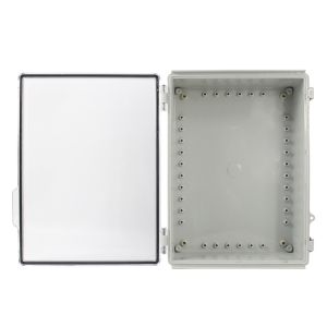 China 380x280x130mm / 14.96x11.02x5.11 Watertight Clear Plastic Enclosure Boxes with Latch Lock on sale