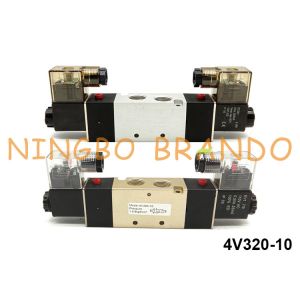 3/8'' NPT 4V320-10 5/2 Way Directional Control Valve Pneumatic Double Solenoid