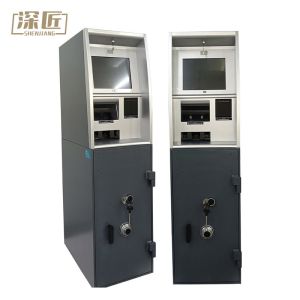 High Speed Note Validation LCD Touch Display Money Cash Deposit Machine