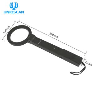 Round Detect Area Hand Held Metal Detector Super Wand Folding Standard 9V