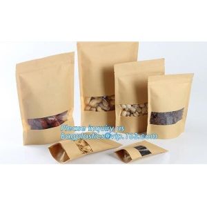 zipper. Zip lockk, Custom printed paper bread bags use for food packaging,Open