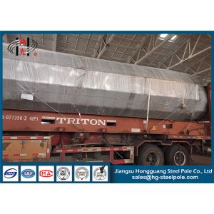 China Q345 Steel Electric Pole For Power Transmission Line Project Hot Dip Galvanized on sale