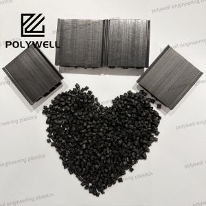 Black PA66GF25 Granules Nylon Raw Material Produce Thermal Break Strip Sound