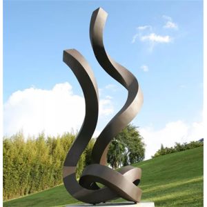 China Large Modern Garden Abstract Metal Sculptures Outdoor SS 304 316 on sale