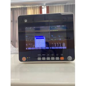 Multi-Parameter Patient Monitor With ECG Resp SpO2 Nibp Temp and Moveable Stand