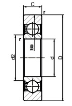 Cheap Bearings for Material Handling System: Cam Rollers LR607-2RS for sale
