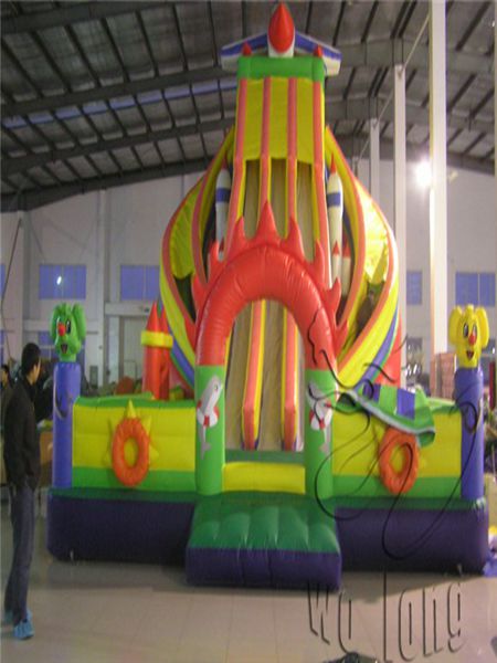 portable good quality ocean paradise inflatable slide