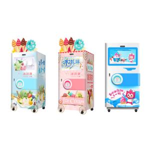 Cheap Automatic Self Service Soft Ice Cream Vending Machine For Food / Beverage Shops for sale