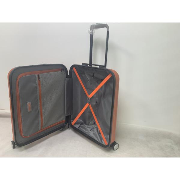 210D Polyester ABS Trolley Luggage With Hardside Spinner Wheels