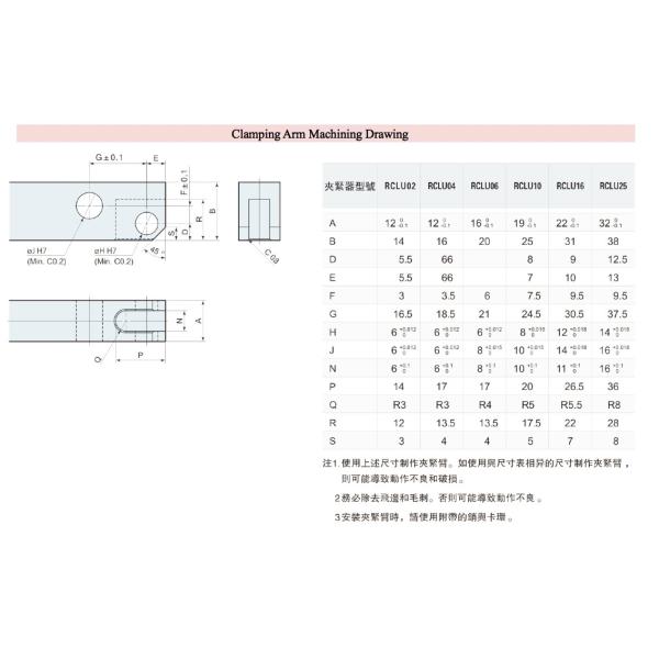 Hydraulic Link Clamp Cylinder Strong Structure Machining Center Jig Pascal Type