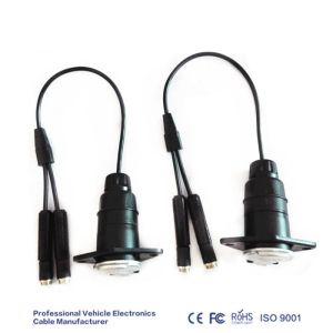 26AWG Coiled Trailer Wire , ODM Spiral Electrical Wire 7 Pin