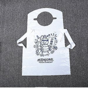 Waterproof Custom Disposable Adult Bib Non Woven Apron For Seafood Crab