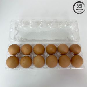 Cheap 12 Count Reusable Chicken Egg Plastic Blister Tray Thermoforming Tray For Storage And Transportation&quot; for sale