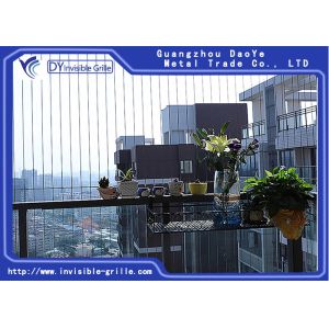 Cheap Safety Balcony Invisible Grille Long Service Life For High Rise Building for sale