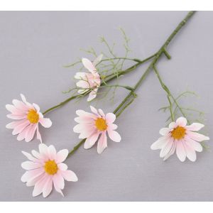 Decorative Fabric Five Heads Artificial Daisy Branches 50cm Length