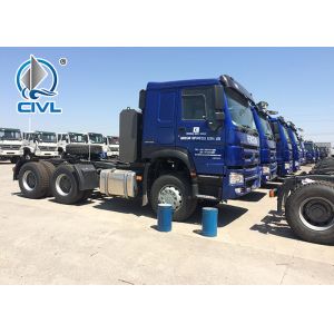 Cheap 10 TiresTractor Truck SINOTRUK HOWO RHD 6X4 Euro2 380HP Heavy Duty Prime Mover Bule Color for sale