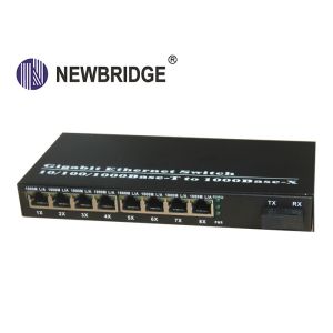 10 100 1000M Media Converter Single Mode Ethernet fiber converter
