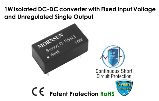 Quality 1W Isolated Converter DC DC With Fixed Input Voltage Unregulated Single Output wholesale