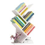Adjustable Desktop Wooden Tree Bookshelf Organizer Rack