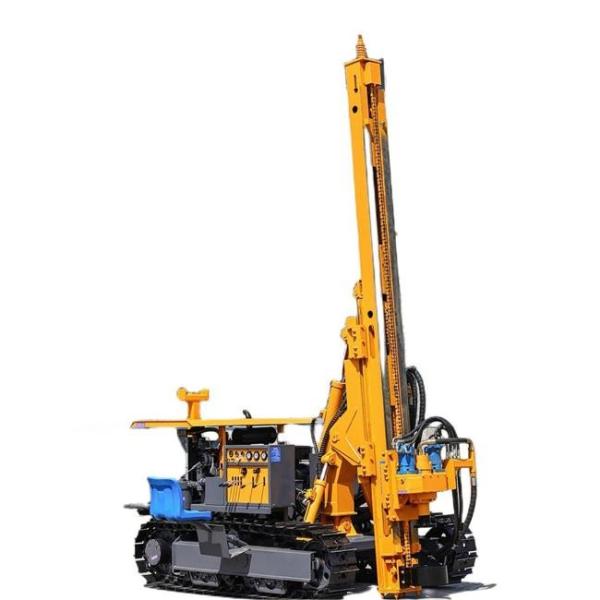 150m Depth 30m Piling Depth Solar Pile Driving Equipment 75KW Yuchai Turbo