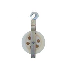 Single Sheave Cable Pulling Pulley With Hook For Stringing Cable Conductor