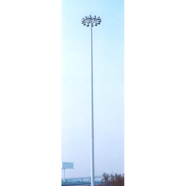 P1026 Steel Lighting Pole design accept OEM, HDG Galvanized Steel pole pass CE,
