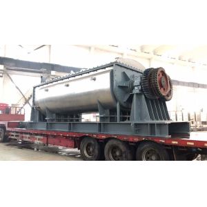 China 18KW Wastewater Sludge Industrial Paddle Dryer 3.15M3 Volume 3600KG on sale
