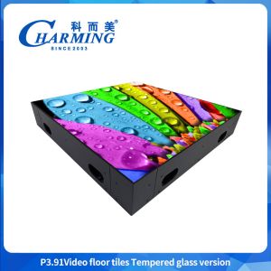P3.91 High performance load-bearing and waterproof design LED video floor tile
