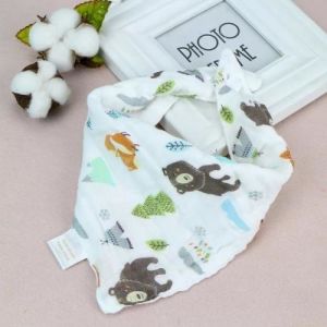 Multi Use Muslin Infant Burp Cloths Absorbent Luxury Size 60*40*50cm
