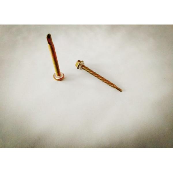 Self Tapping Hex Head Metal Screws , Galvanized Self Tapping Screws Metal