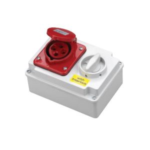 CEE IEC Right Angle Switched Interlock Socket 3 Pin 220V 16A Interlocked Socket