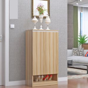 Classic Industrial Melamine Coated Particle Board Shoe Rack For High End Hotel