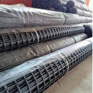 Steel Plastic Geogrid for Durable Embankments Construction Access Roads
